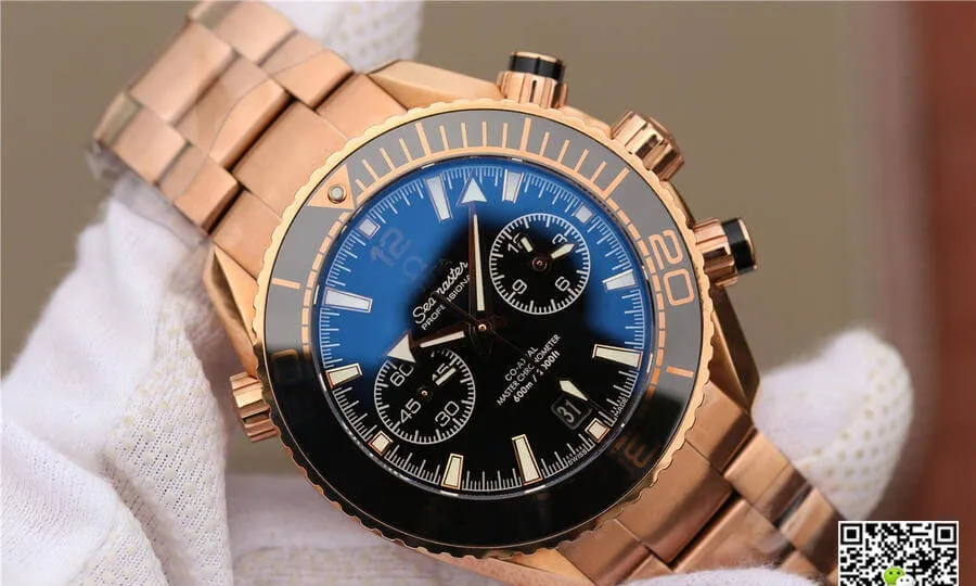 Omega Seamaster Ocean Universe Timing 232.63.46 OM Factory 1:1 Best Edition Replica Watch Gold Strap